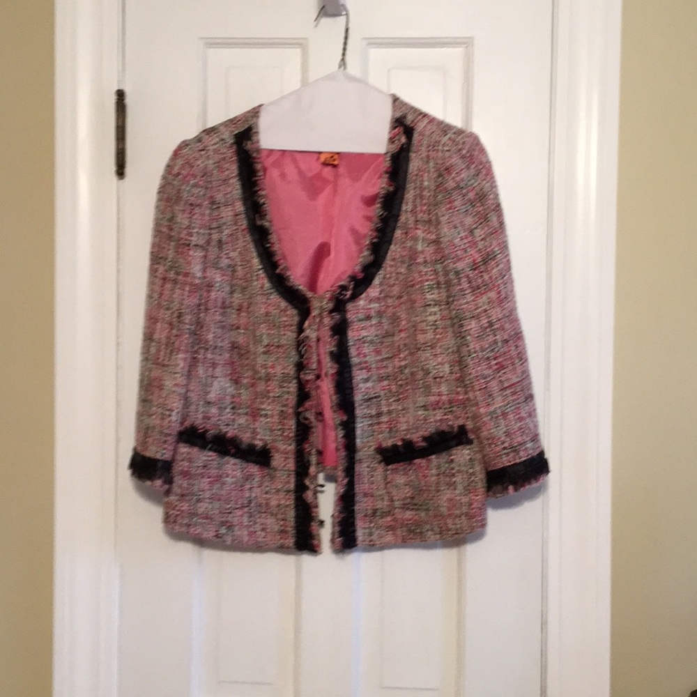 Pink, gray, black jacket